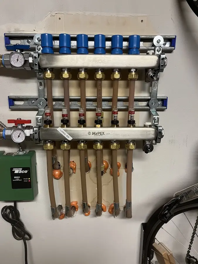 Plumber performing Gas Line Installation at a residential property in Elk Grove